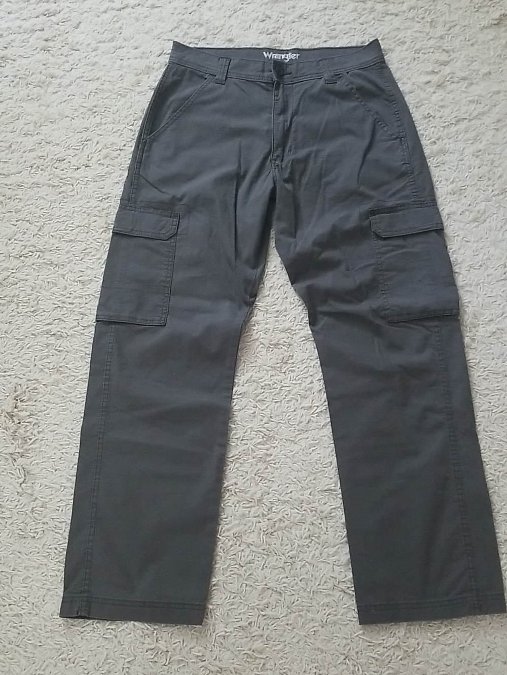 Wrangler Men Lightweight Cargo Pants - Charcoal Gray
